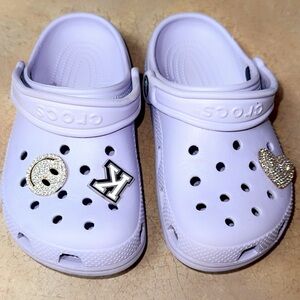 CROCS Lavender Clogs with Charms